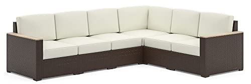 Homestyles 6800-42 6-Seat Sectional, Beige/Brown
