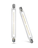 Bonlux 2.5W S15s LED Light Bulbs 221mm Warm White 2800K 30W S15s Fitting Lamp Replacement T25 Tubular Clear Filament Lightbulb LED S15 Strip Tube Light Bulb 221mm (Non-dimmable, 2-Pack)