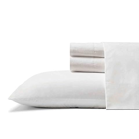 Tommy Bahama - Prześcieradła w rozmiarze queen, zestaw pościeli z perkalu, ostre i fajne, stylowe dekoracje do domu (Cool Zone White, Queen)