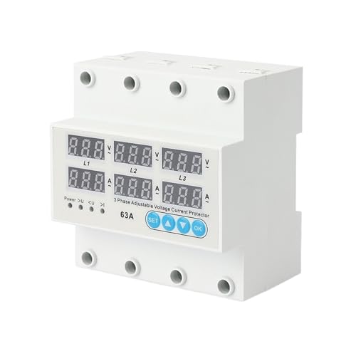 Protecteur de surintensité triphasé réglable NISZA 63A avec écran digital LED