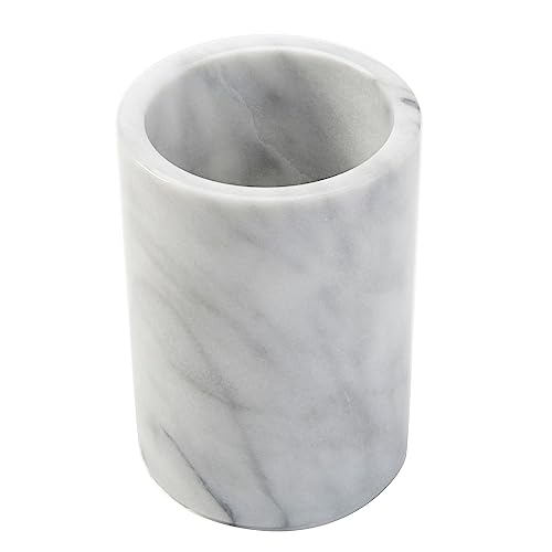 American Metalcraft - MWC57WHITE MWC57 Tabletop Marble Wine Cooler, White, 5-Inch Diameter