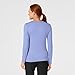 WonderWink Layers Women’s Silky Long Sleeve Tee — Ceil Blue, Small