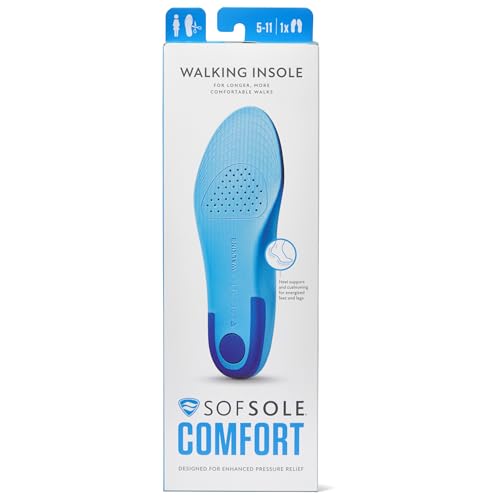 Plantillas para caminar Sof Sole, talla 5-11, color azul miniatura 2