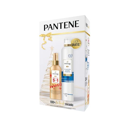 Pantene PACK ESPECIAL Laca De Fijación Ultrafuerte 250ml + Spray Miracle 5en1 200ml, Spray Moldeador Y Protector Del Cabello