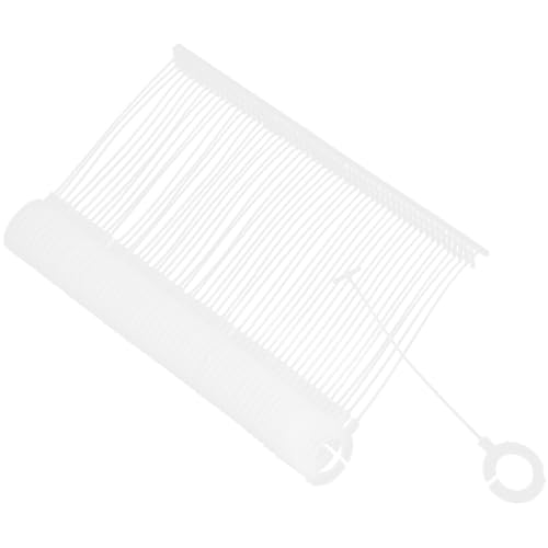 KAJNBN 5000 Crochets en Plastique Blanc pour Porte-étiquette de Prix, Attaches D'étiquetage Sécurisées pour Vêtements, Grosse Capacité pour Usage...