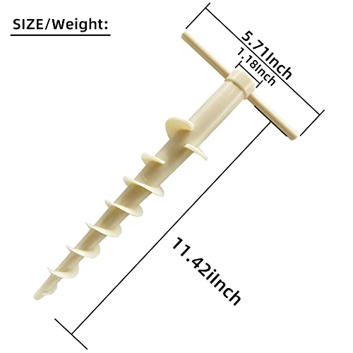 UMARDOO Beach Tent Sand Anchor, Poste de Soporte para Carpa, Estacas para Tienda, Anclajes para Suelo, Estacas para Lonas y Camping (4 Piezas) miniatura 2