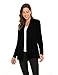 Newchoice Women's Casual Lightweight Cardigans Long Sleeve Soft Drape Open Front Black Dusters (Black, XL)