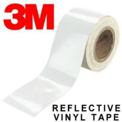 StickersLab - Film adhésif réfléchissant,Marque 3M, série 580, couleur blanche