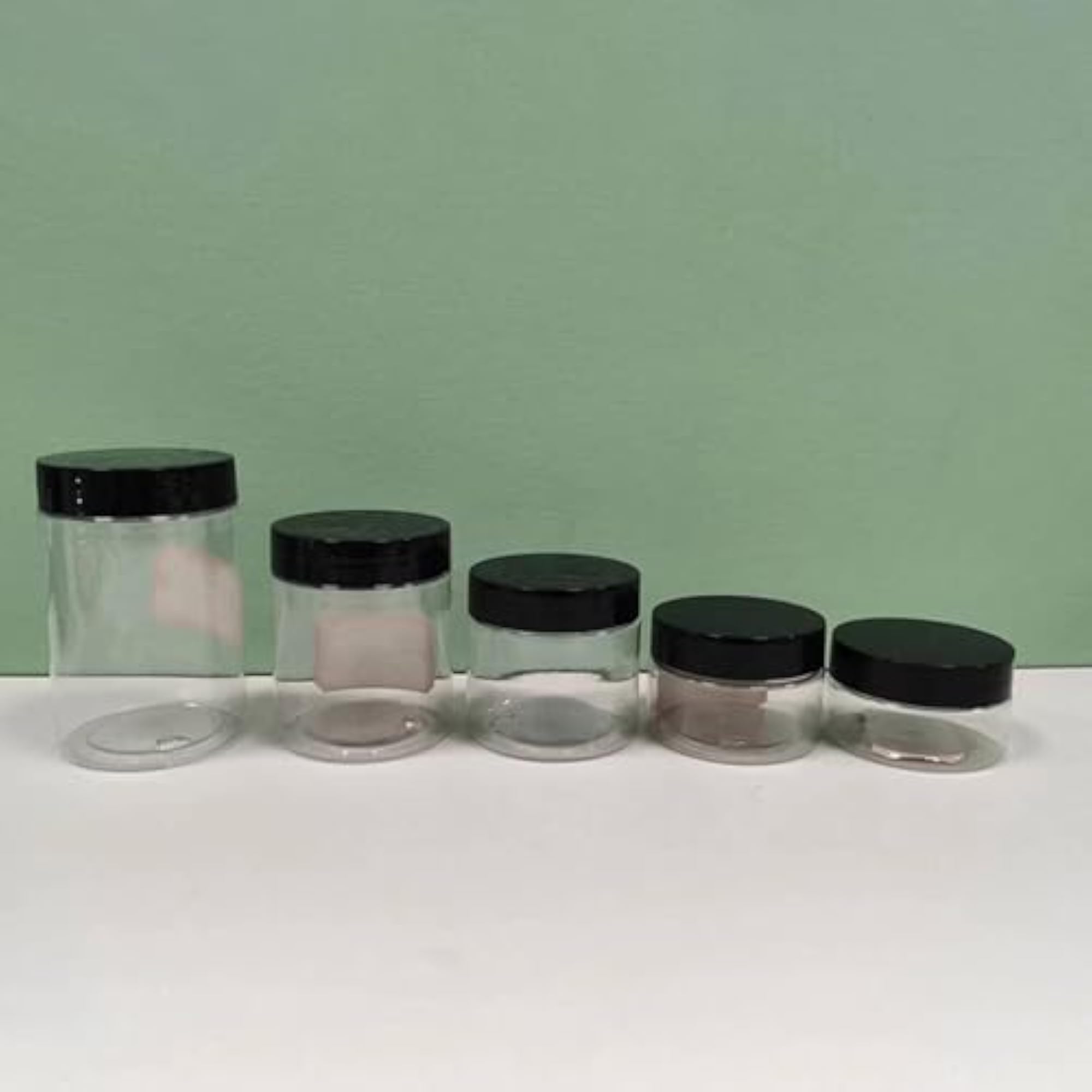Empty Pet Jar with Lid, Slime Cosmetics Container