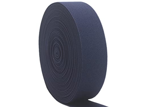 Opiniones y reviews de Merceria los 10 mejores. 48 Banda elástica ancha azul marino para coser de 1.5 pulgadas, 10 yardas de sarga de doble cara tejida con correas elásticas elásticas de punto pesado para pantalones, pelucas,...