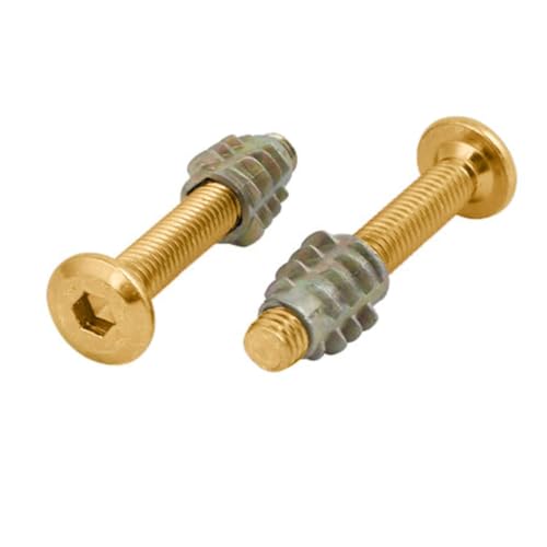 Image of By VP INDUSTRIES (Combo - 10 Pcs) M6x20 Allen JCB Screw Wood Insert Nut | M6x20 Allen JCB screw with wood insert nut for furniture assembly, cabinets, chairs, beds and wood boards.