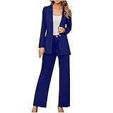 HOSENANZUG DAMEN FESTLICH ELEGANT GROSSE GRÖSSEN BLAZER ANZUG SET EINFARBIG STREETWEAR ZWEITEILIG HOSENANZÜGE FÜR DAMEN BUSINESS MODERN ANZUGHOSE REVERS SLIM FIT SPORTLICH BÜRO OUTFITS ANZUGJACKE