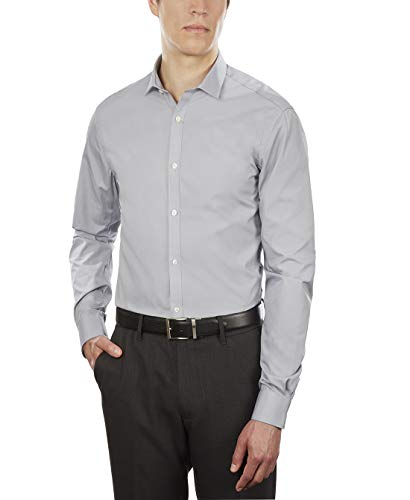 Image of Arrow 1851 Men's Dress Shirt Poplin (Available in Regular, Fitted, Slim, and Extreme Slim Fits)