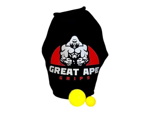 Great Ape Grips Black Grip Strength Trainer Hand Strengthener Forearm Strengthener Hand Workout Forearm Trainer Grip Workout Wrist Training Finger Exercise Hand Strengthener Grip Trainer Grip Exercise