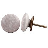 6 pieza de cerámica artesanal Indianshelf Baby Pink Veronica Flor Cajonera Aparador pomos puertas armario tira Vitrina de nuevo en línea