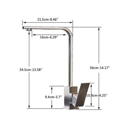 Robinet mitigeur eau chaude et froide orientable à levier unique - 3