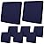 Newwiee 8Pcs Patio Stretch Sofa Cushion Cover Outdoor Cushion Cover Replacement Patio Furniture Cushions Couch Slipcovers Chair Seat Cover Soft Flexibility Protector(Navy, Waterproof Pure)