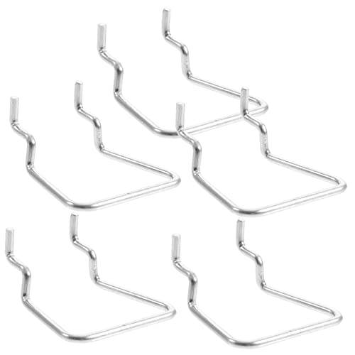 Ciieeo 5pcs Pegboard Cup Holder Metal Hooks Tool Organizer Hooks for Pegboard Garage Cup Holder