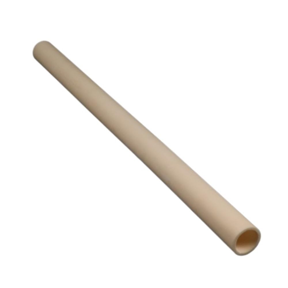 Mejor estabilidad térmica Tubo de cerámica de alúmina Longitud 300 mm, tubo de cerámica de alúmina de orificio único for la industria eléctrica 1 pieza(25mmx35mm)