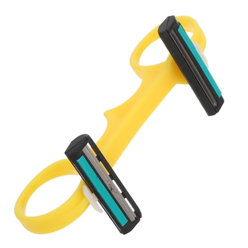 GANAZONO ダブルヘッド??理?器 軽量コンパクト設計 敏感頭皮対応 手動トリマー 携帯用旅行用セルフヘアカット用シェーバー