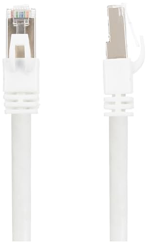 Image of amazon basics RJ45 Cat-7 Network Ethernet Patch /LAN Cable for Personal Computer - 3 Feet (White)