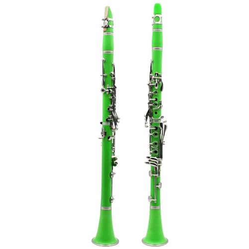 Clarinette 17 touches Bb facile à jouer instrument en bakélite verte