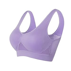 Bralettes for Women Wirefree Padded Bras Fashion Seamless Bralettes Mesh Sports Bra Basic Everyday Lounge Bralettes