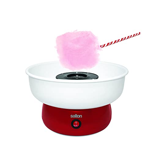 Salton - Salton Cotton Candy Maker for Flossing Sugar or Hard Candies | Sugar-Free Treats in Minutes | Includes Sugar Scoop & Reusable Sticks | Fun, Easy & Quick Snack | Proudly Canadian