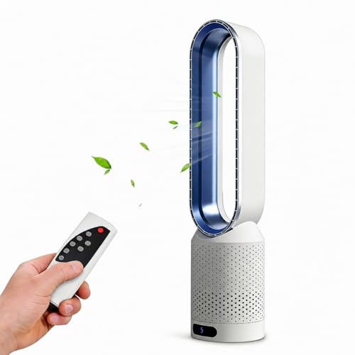 Ventilateur Colonne Sans Pale,Ventilateur Silencieux de 58 cm,Oscillation 90°, 8