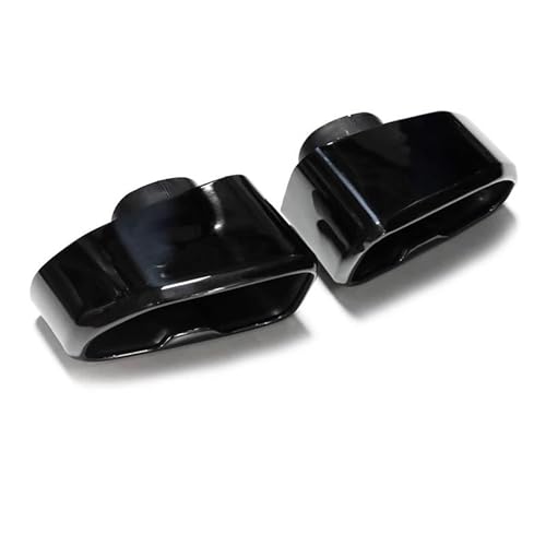 Embouts d'échappement carrés en inox noir pour BMW X3 G01 X4 G02 M40i 2018-2021