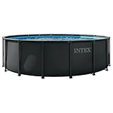 INTEX Ultra XTR Deluxe Round Above Ground Swimming Pool Set: 18ft...