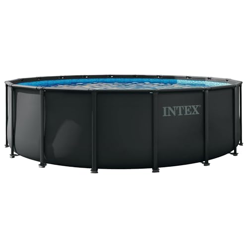 INTEX Ultra XTR Deluxe Round Above Ground Swimming Pool Set: 18ft x 52