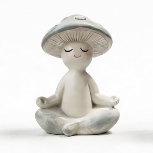 Estatua de Resina Hongo de Meditación 3.35 Pulgadas miniatura 2