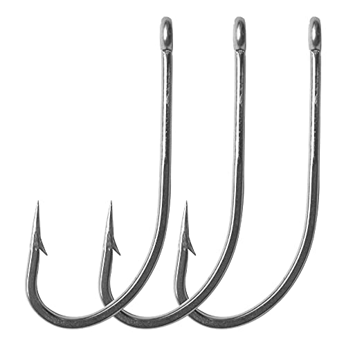 Saltwater Fishing Hooks Long Shank Hook 34007 O'shaughnessy Forged Stainless Steel Hooks Extra Strong for Fishing Tackle for Fishing Gift Size 1/0 2/0 3/0 4/0 5/0 6/0 7/0 8/0 9/0 10/0?3/0-40pcs?