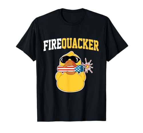 Firecracker Duck 4th of July Firequacker Camiseta