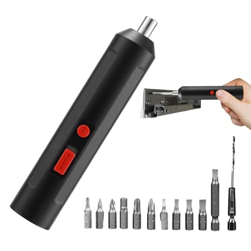 Destornillador Eléctrico | Herramienta Eléctrica Recargable De Reparación   Kit de Taladro Manual Multifunción con USB,Para Ensamblaje de Juguetes Modelos Manualidades Electrónicos Coche Muebles Ofici