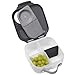 b.box Mini Lunch Box - 4.25 Cup Leak Proof Bento Box for Kids Ages 3+ - 3 Compartment Snack Containers, School Lunch Container, Dishwasher Safe, BPA-Free, PFAS-Free - Graphite