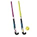 AK Sport Hockey Ball Juego de hockey 2 palos + pelota, amarillo, 84 cm
