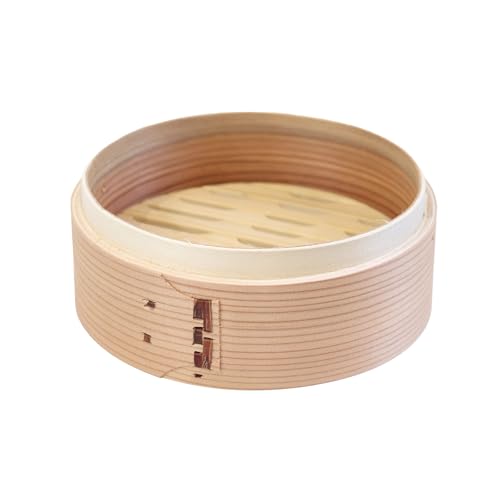 木製 杉 竹 せいろ 蒸し器 中華せいろ 18cm セイロ 蒸篭 ふた 本体 バラ売り 別売り (本体1段)