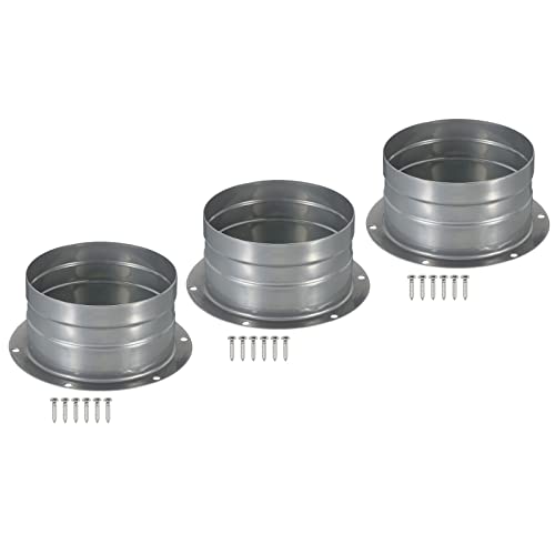 PATIKIL 4 Condotto Connettore Flangia, 3pz