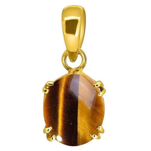 Pendentif Ashtadhatu en pierre œil de tigre pour médaillon Rashi Ratna