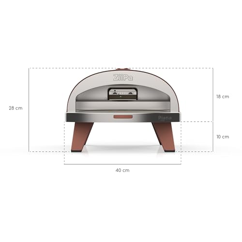 Ziipa Piana Forno A Gas Per Pizza Colore Terracotta - 9