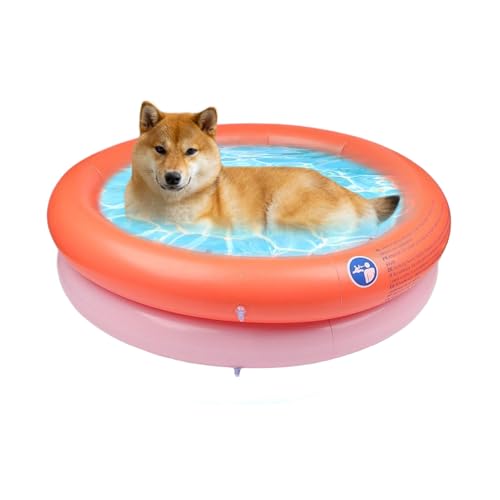 Piscina para perros, piscina para mascotas, accesorio inflable para gatos y perros de tamaño pequeño a mediano interior exterior jardín