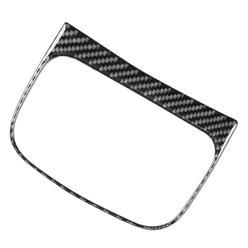 UYUYU Carbon Fiber Car Rear Conditioning Outlet Vent Panel Cover Trim Decoration for Kia Forte Cerato K3 2019-2023(Black)