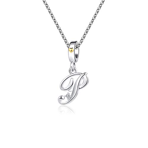 Collar con letra inicial hipoalergénico que no causa alergias colgante nombre
