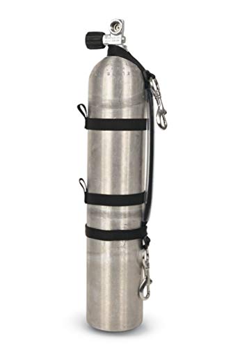 Arnés de bombona de Fase Tech Best Divers AB0456 negro buceo unisex adulto talla única