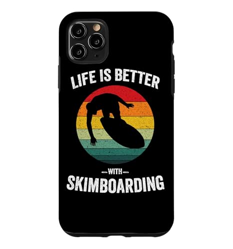 Life is Better with Skimboarding ���B���e�[�W�X�L���{�[�h �X�}�z�P�[�X iPhone 11 Pro Max �p