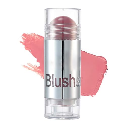 GL-Turelifes Blush Stick Blush Cream Lápiz de colorete hidratante, iluminador y recortador, colorete en barra que aumenta el brillo y el estado de ánimo El maquillaje de mejillas agrega brillo (#04)