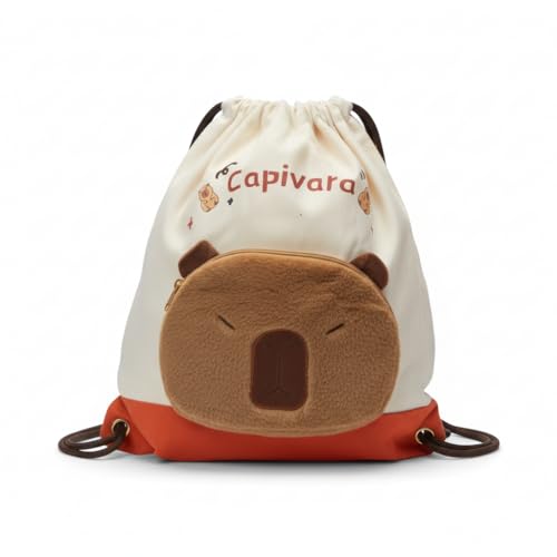 Mochila Saco Capivara de Pelúcia Fofa – Multiuso Infantil e Adulto.