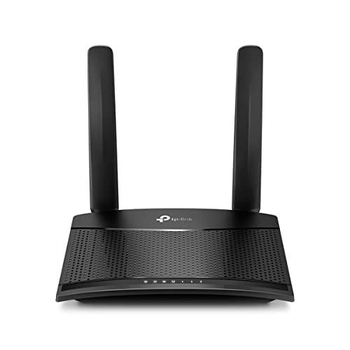 TP-Link TL-MR100, 4G LTE Router (Cat 4), 3G/4G Router Speed up to 300Mpbs, MicroSim, Ethernet LAN/WAN Port, Detachable Antenna, Plug&Play
